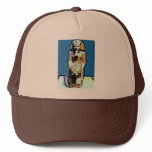 Cartoon Egyptian Statue Trucker Hat