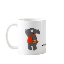 Cartoon Elephant Basketball Player Mugs
