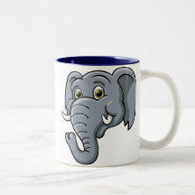 Cartoon Elephant Coffee Mug