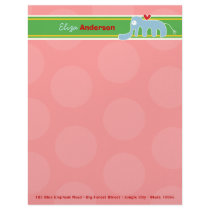 Cartoon Elephant Fun Personal Custom Letterhead