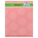 Cartoon Elephant Fun Personal Custom Letterhead