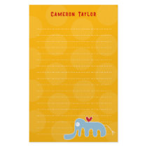 Cartoon Elephant Kid Personal Thank You Stationery by fatfatin_mini_me Cartoon Elephant Kid Personal Thank You Stationery