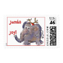 Cartoon Elephant Postage Stamp