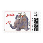 Cartoon Elephant Postage Stamp