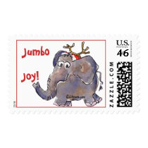 Cartoon Elephant Postage Stamp by zooogle Cartoon Elephant Postage Stamp