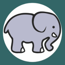 Cartoon Elephant Sticker stickers