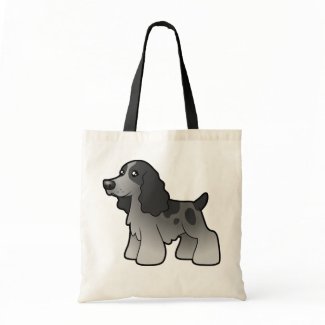 Cartoon English Cocker Spaniel bag