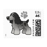 Cartoon English Cocker Spaniel Postage