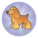 Cartoon English Cocker Spaniel sticker