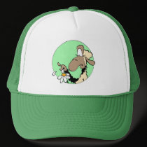 Cartoon Ewe Hat by thistledownpuppets Cartoon Ewe Hat