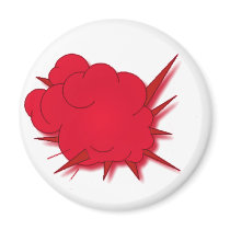 cartoon explosion magnet