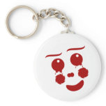 Cartoon Face, happy clown butterfly Key Chains