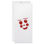 Cartoon Face, happy clown butterfly rack cards