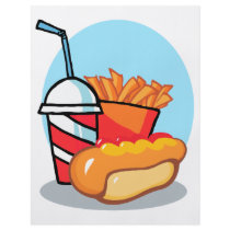 cartoon fast food meal flyers