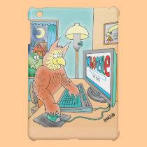 Cartoon Featuring Owl Using 'Whoogle' Search ipad mini cases
