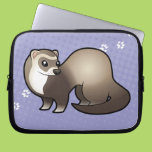 Cartoon Ferret Laptop Sleeve