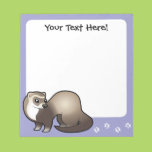 Cartoon Ferret Notepad