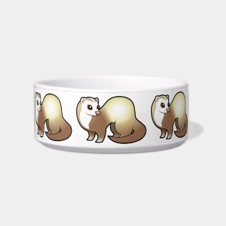 Cartoon Champagne Blaze Ferret Bowl Cartoon Champagne Blaze Ferret Bowl