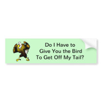 Cartoon Fighting Eagle Bumper Stickers