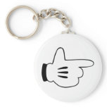 cartoon finger gun keychains