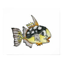 Cartoon Fish Children's Wall Art Poster posters by lillyarts Cartoon Fish Children's Wall Art Poster posters