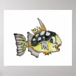 Cartoon Fish Children's Wall Art Poster posters