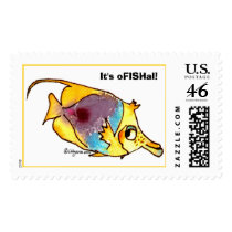 Cartoon Fish Custom Postage Stamps by zooogle Cartoon Fish Custom Postage Stamps