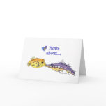 Cartoon Fish Wet Kisses Valentine Card