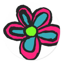 Cartoon Flower stickers by dinatemraz Cartoon Flower stickers