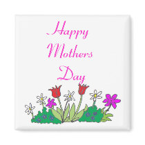 cartoon-flowers1, Happy Mothers Day magnets