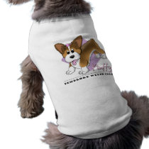 Cartoon Fluffy Pembroke Welsh Corgi Pet T-shirt