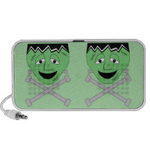 Cartoon Frankenstein Monster Face And Crossbolts Mini Speaker