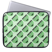 Cartoon Frankenstein Monster Face Computer Sleeves