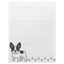 Cartoon French Bulldog Letterhead Design