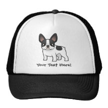 Cartoon French Bulldog Mesh Hat