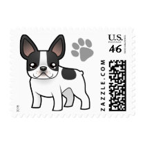 Cartoon French Bulldog Postage