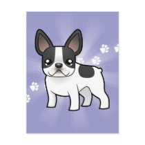 Cartoon French Bulldog Post Card