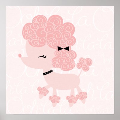 Childrens Wall  on Cartoon French Poodle Children S Wall Art Posters From Zazzle Com