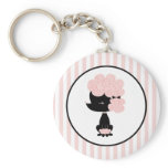 Cartoon French Poodle Key Chains