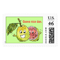 Cartoon Fruit Postage Stamps - Custom by zooogle Cartoon Fruit Postage Stamps - Custom