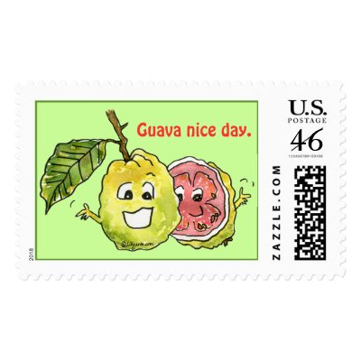 Cartoon Fruit Postage Stamps - Custom by zooogle