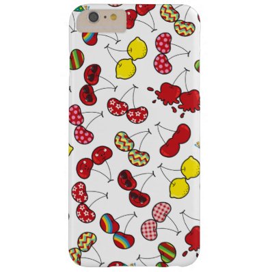 Cartoon Fun Comic Funny Cheeky Red Cherries Cherry Barely There iPhone 6 Plus Case