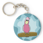 Cartoon Galah Cockatoo Keychain