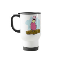 Cartoon Galah Cockatoo mugs by MenagerieMayhem Cartoon Galah Cockatoo mugs