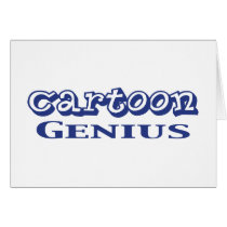 Cartoon Genius Gifts Greeting Cards
