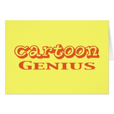 Cartoon Genius Gifts cards