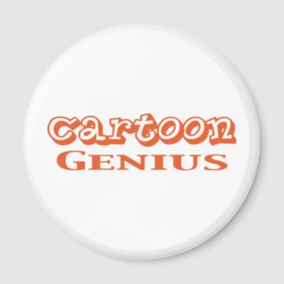 Cartoon Genius Gifts magnets