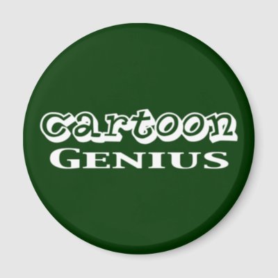 Cartoon Genius Gifts magnets