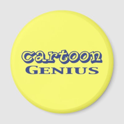 Cartoon Genius Gifts magnets