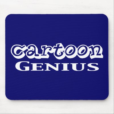 Cartoon Genius Gifts mousepads